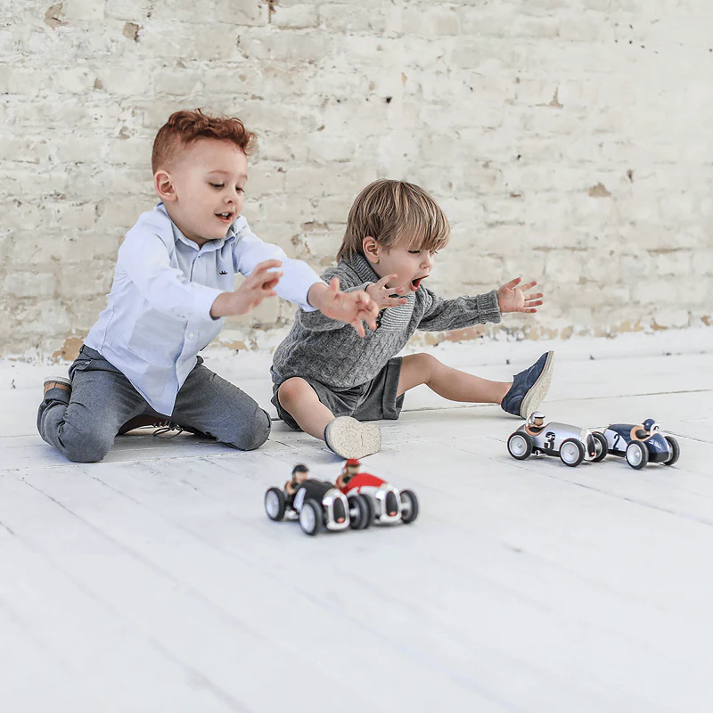 Petite voiture jouet : Racing Car Bleue – Image 5
