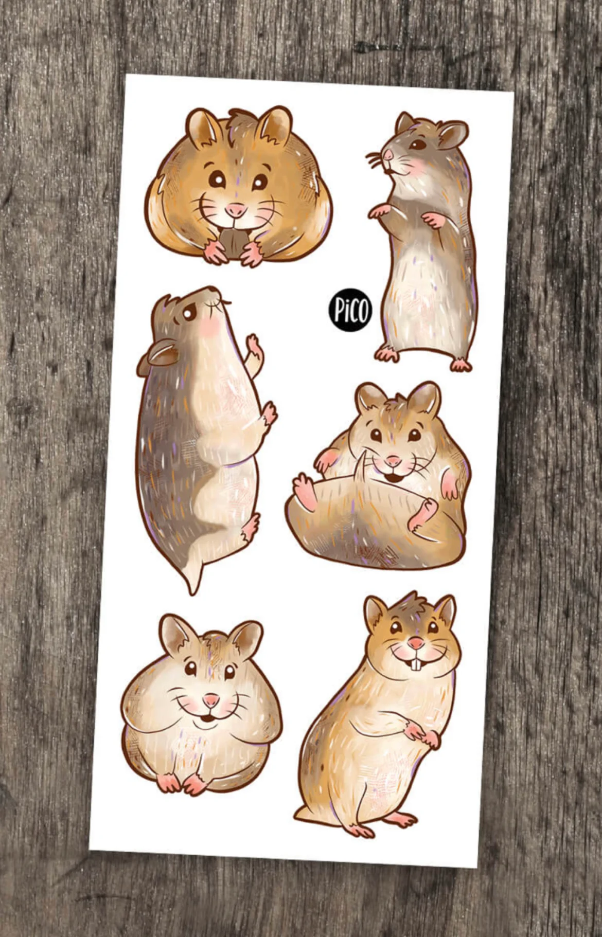 Tatouage Pooky le hamster et ses amis