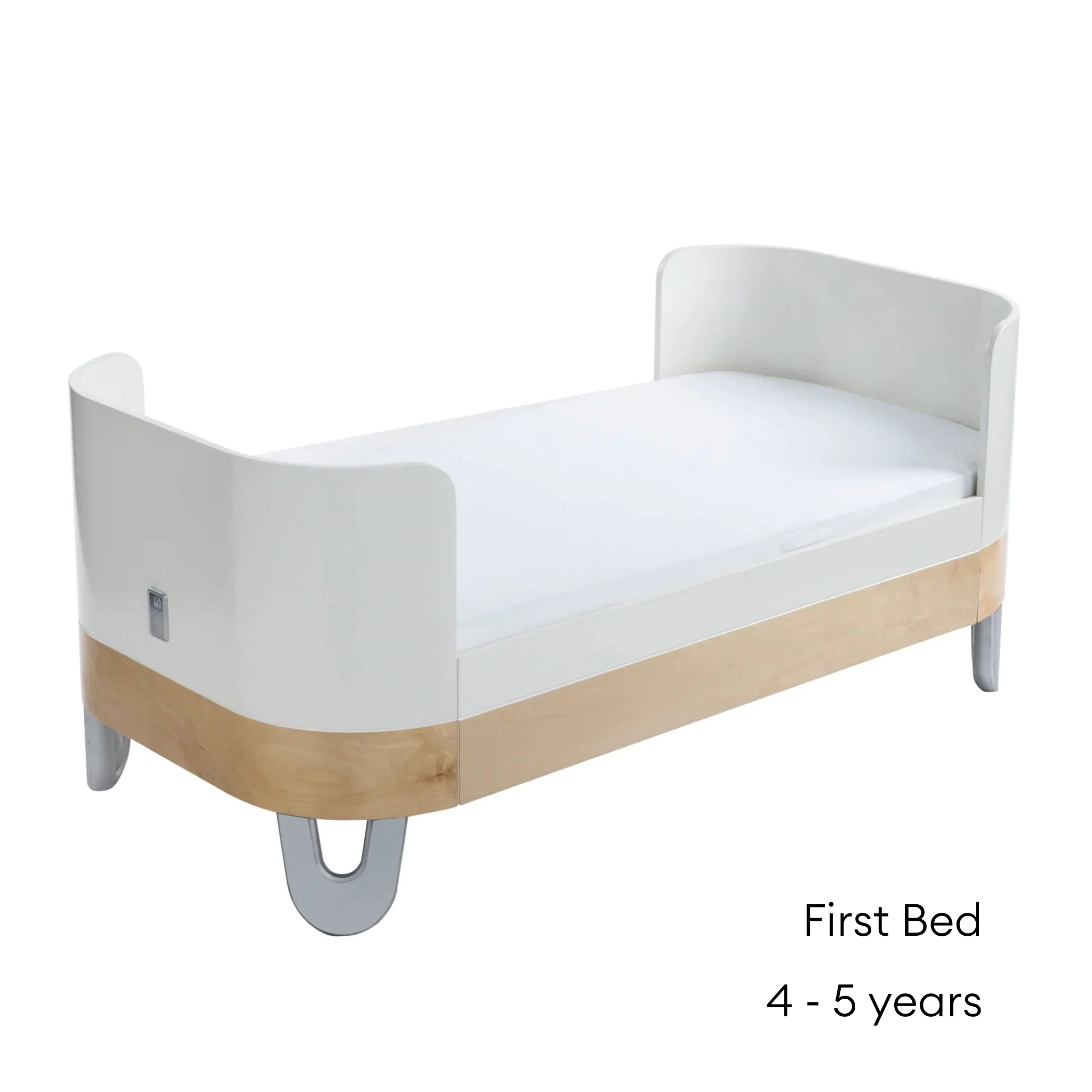 Serena Convertible Cot Bed - Silver – Image 6