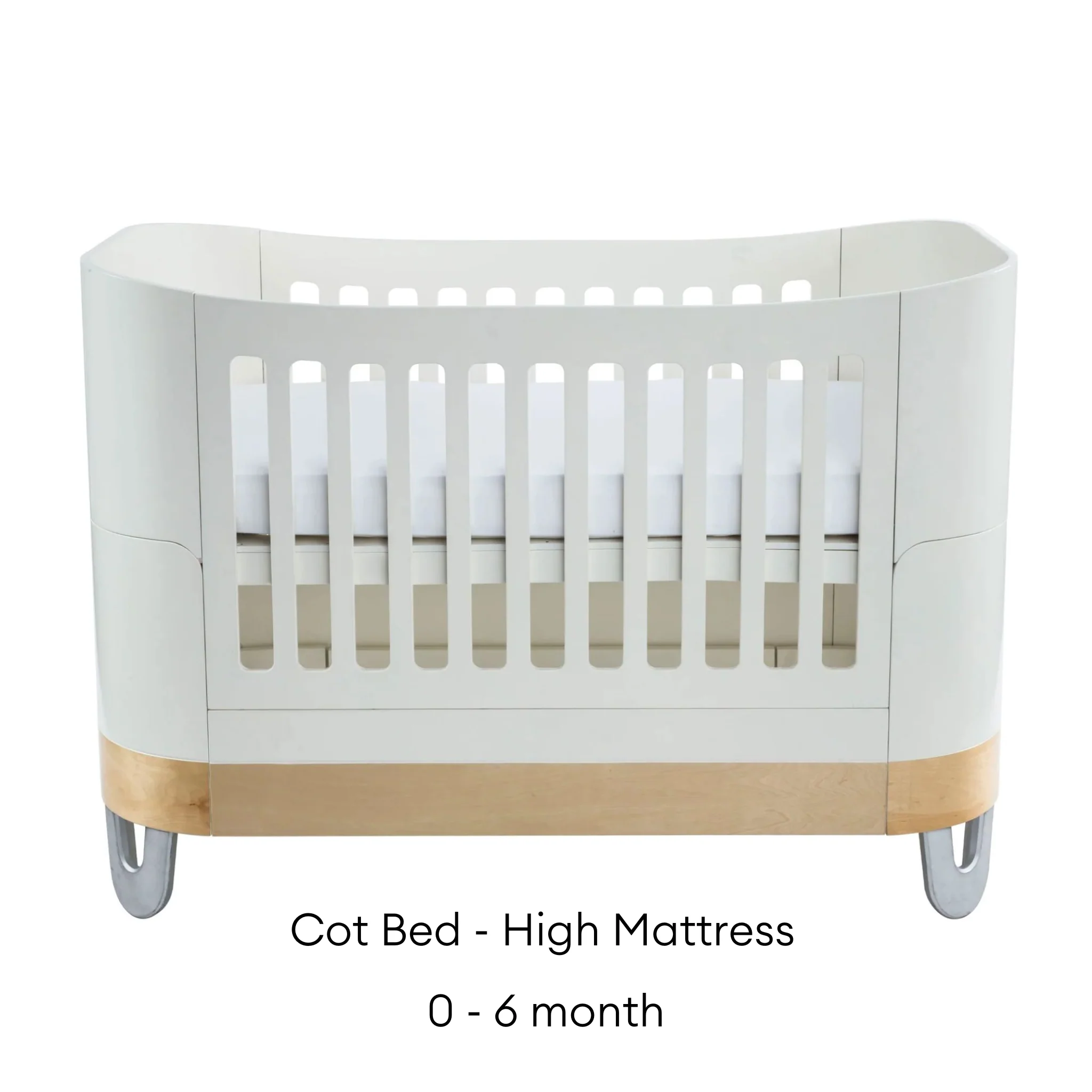 Serena Convertible Cot Bed - Silver – Image 3