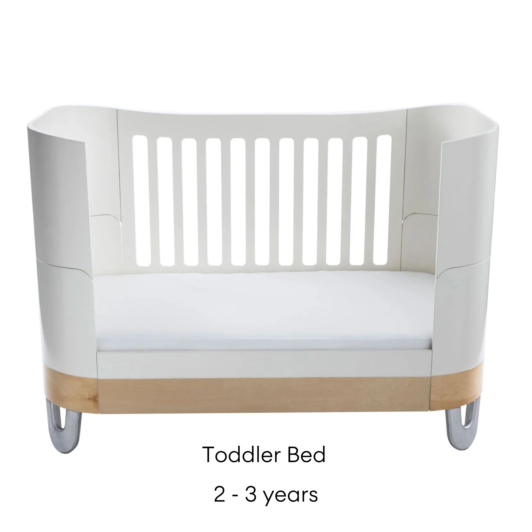Serena Convertible Cot Bed - Silver – Image 5