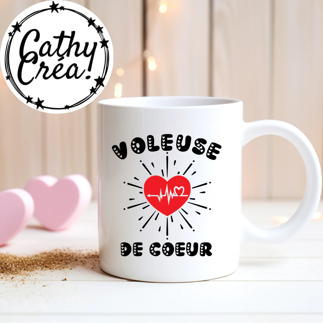 Voleur ou voleuse de cœur - Mug – Image 2