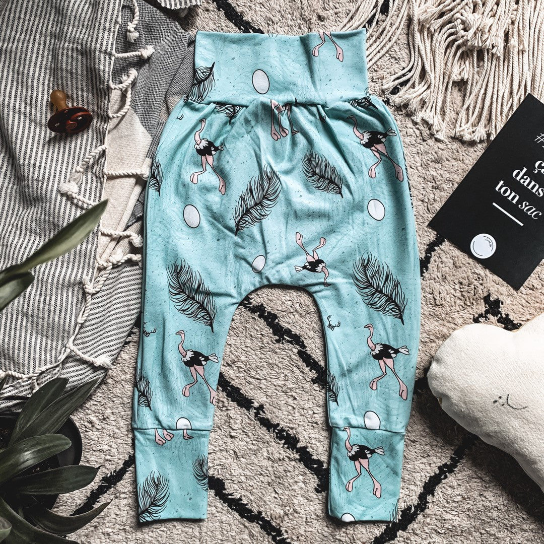 AUTRUCHE Pantalon harem évolutif (Taille : 0 à 12 mois)