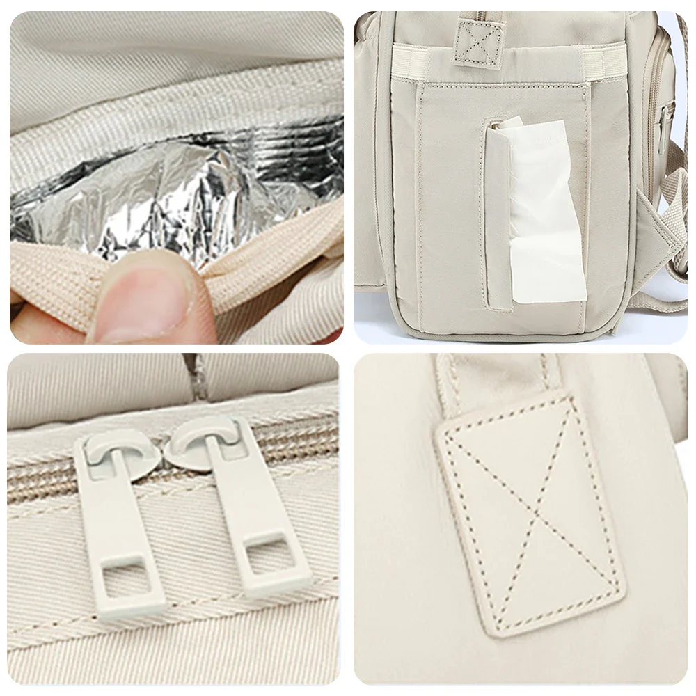 Sac Maternite Sac à Dos Imperméable Élégant Tissu – Image 5