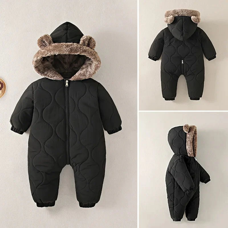 Combinaison Hiver Bébé 0-2 Ans – Doublée Fourrure Ultra Douce – Image 3