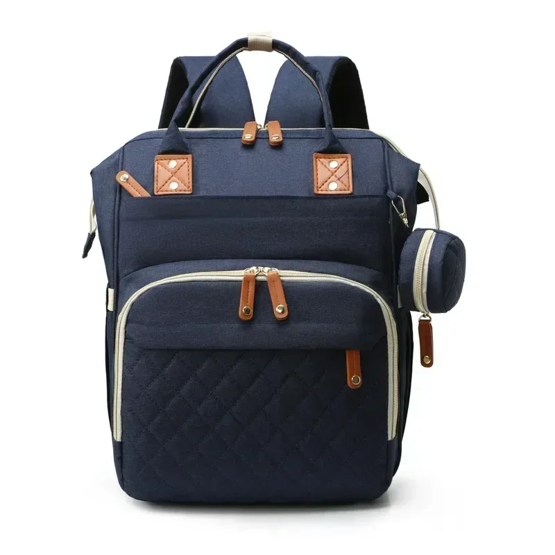 Sac Maternite à Dos Quilté Imperméable Fonctionnel USB