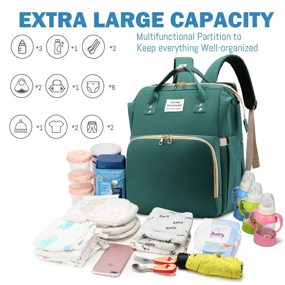 Sac à Langer 3-en-1 avec Lit Bébé Intégré – Image 6