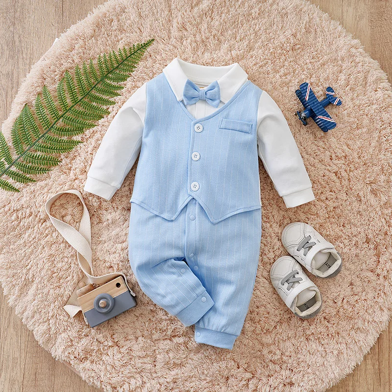 Combinaison Bébé Garçon Style Gentleman – Coton 100% ™