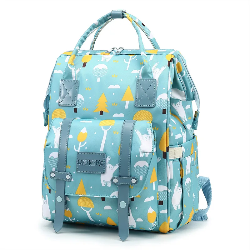 Sac Maternite Sac à Dos Imperméable Élégant Tissu – Image 8