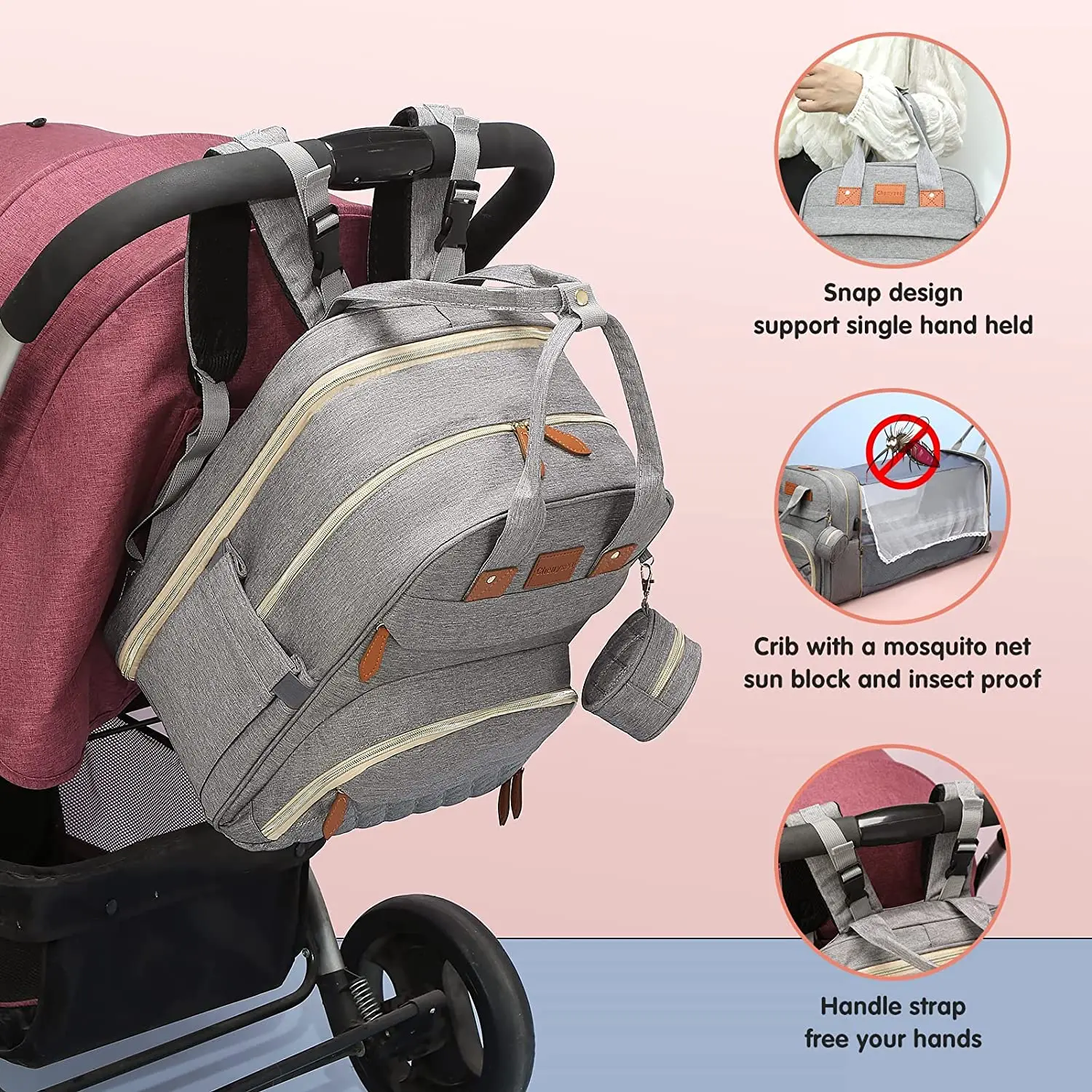 Sac Maternite Transformable Lit Voyage Bébé – Image 6