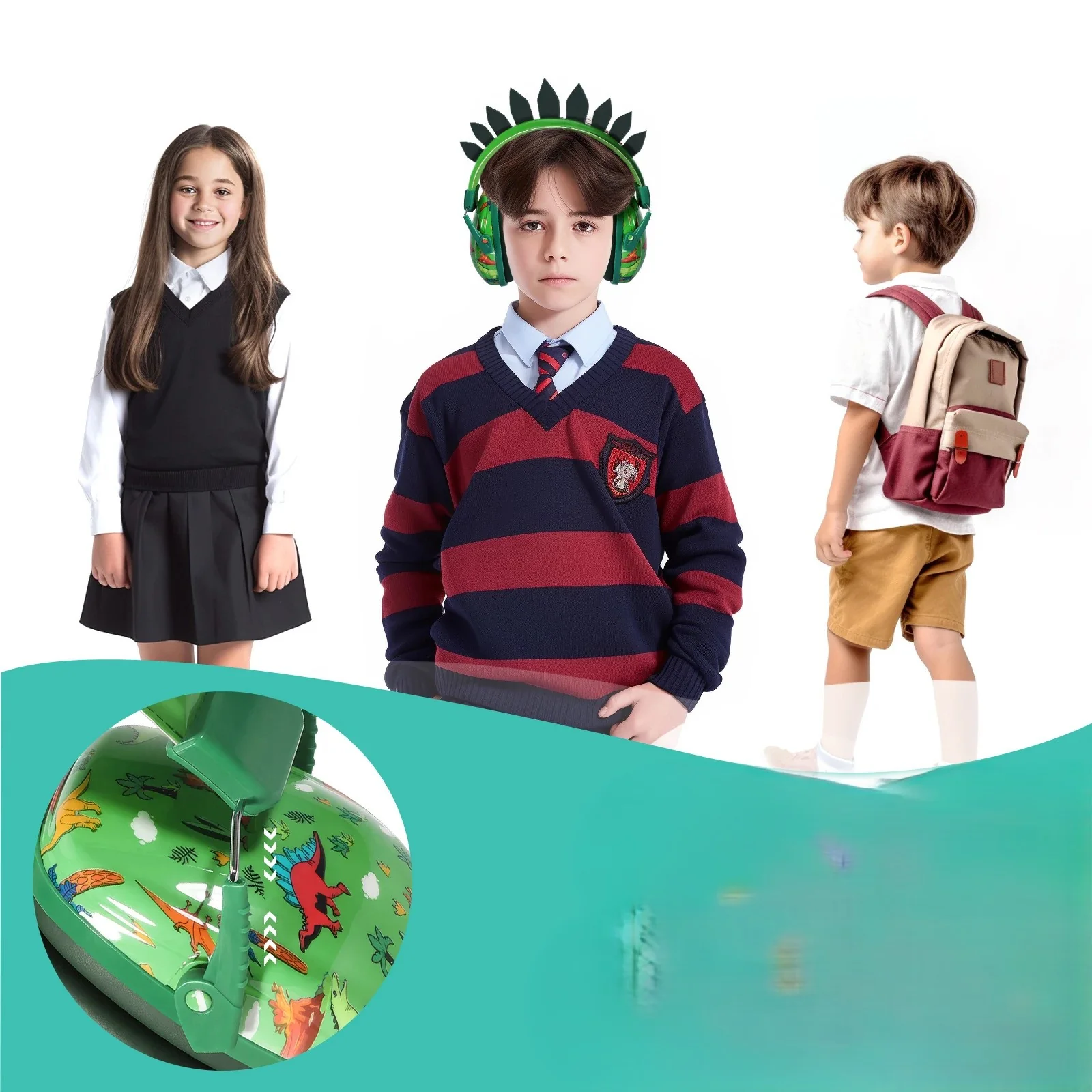 casque anti bruit enfant-dinosaure – Image 4