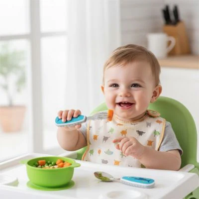 Couvert bébé | Ergonomique inoxydable – Image 5