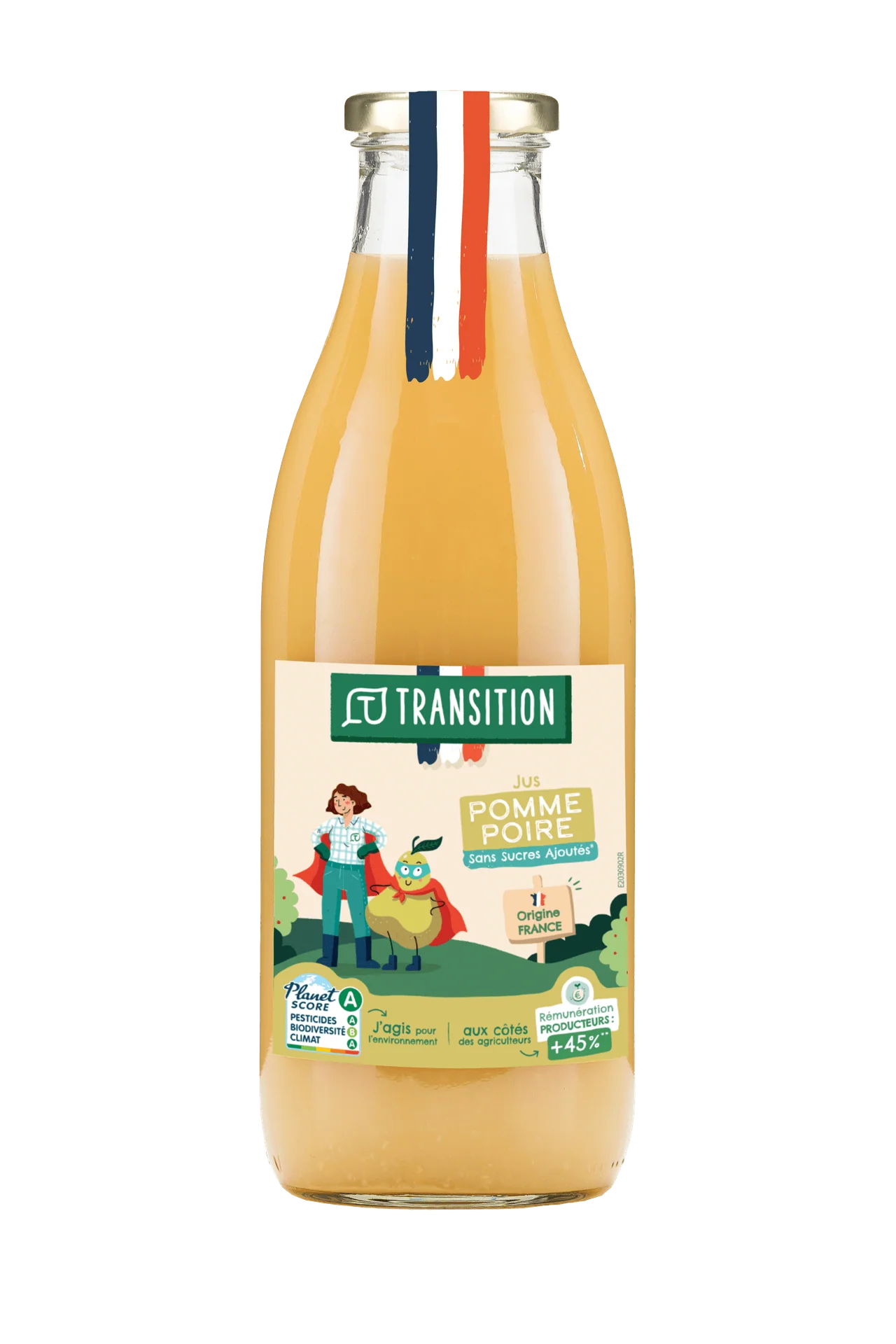 Pur jus de pomme poire en conversion - 1L