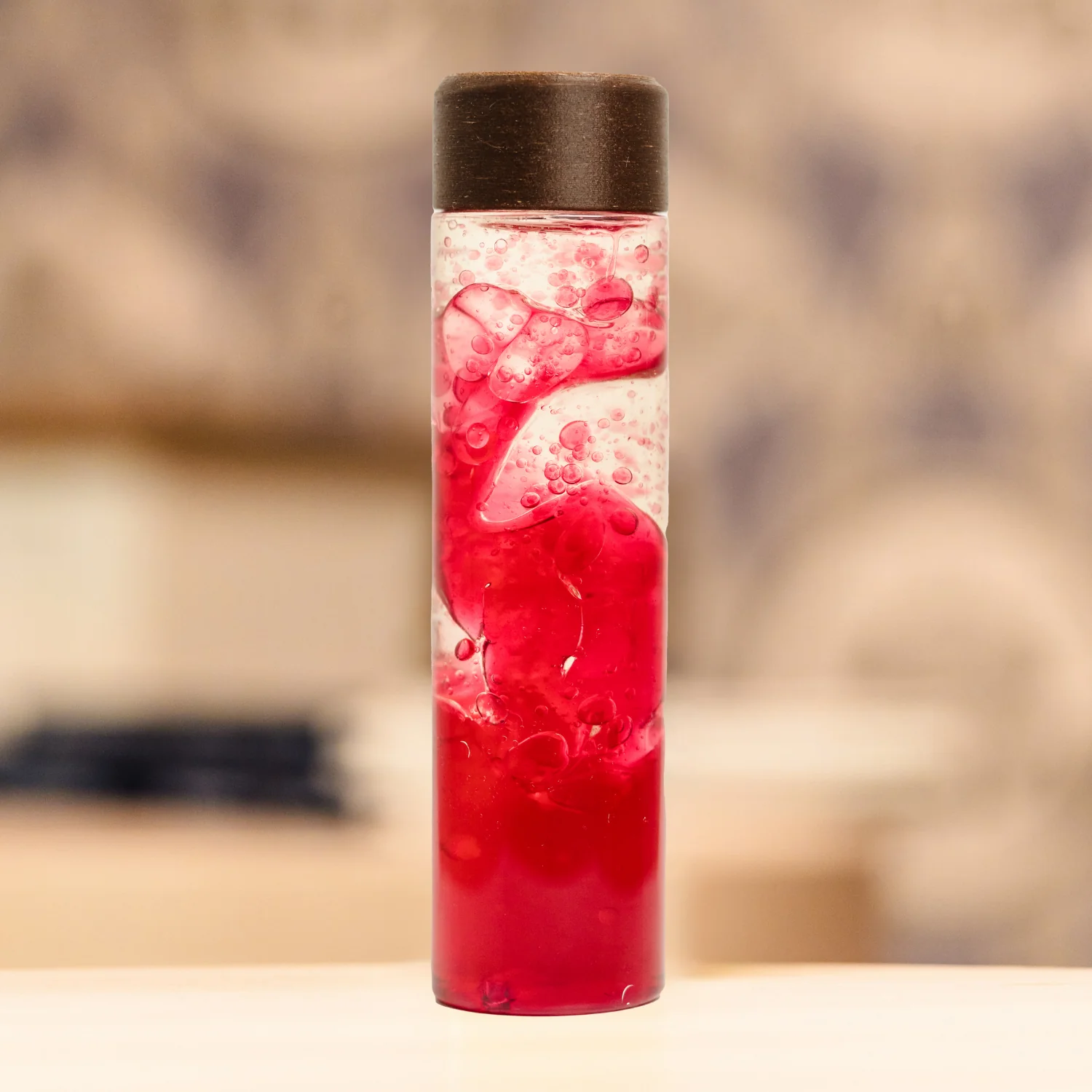 Bouteille sensorielle - Lampe à lave - Rouge – Image 3