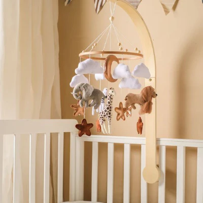 Mobile bébé safari | Éveil sensoriel naturel
