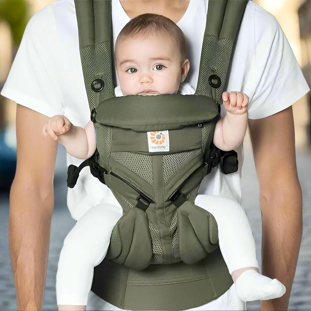 Porte Bébé - BreathBabyBag™ - Vert Olive – Image 2