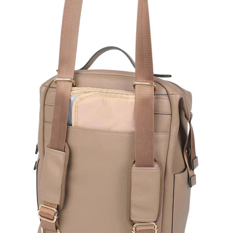sac à dos à langer cuir – Image 7