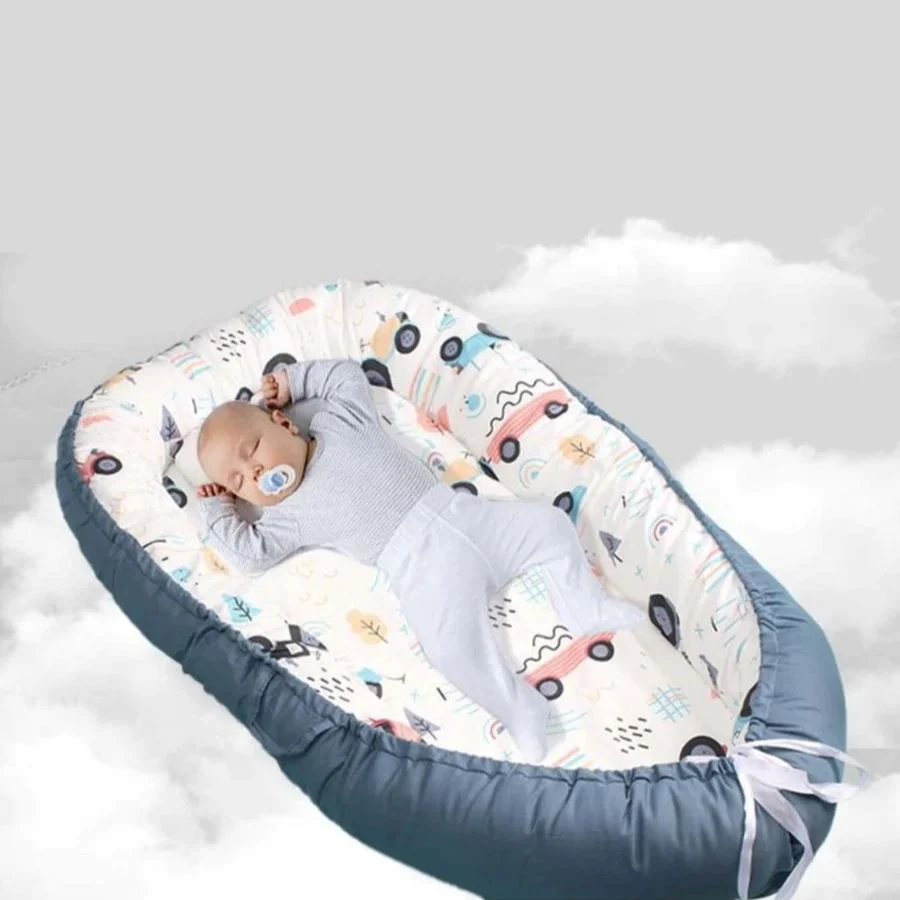 Berceau Bébé - NidPortableBébé™ - Voiture Bleue – Image 3
