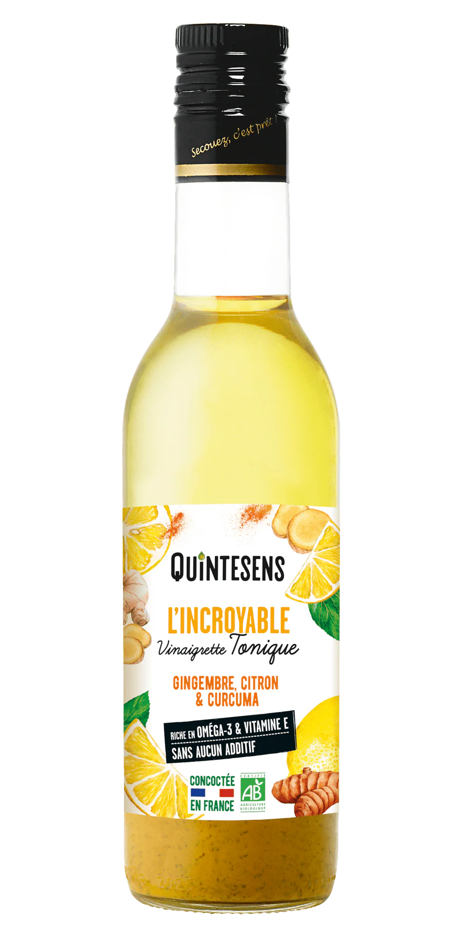 Vinaigrette Tonique curcuma gingembre BIO - 36cl